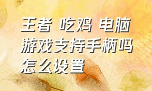 王者 吃鸡 电脑游戏支持手柄吗怎么设置