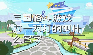 三国格斗游戏一对一对打的叫什么名字