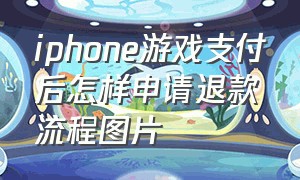 iphone游戏支付后怎样申请退款流程图片