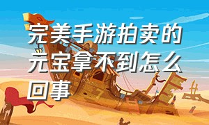 完美手游拍卖的元宝拿不到怎么回事