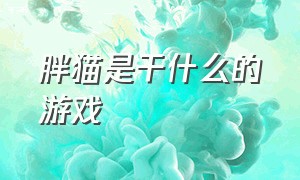 胖猫是干什么的游戏