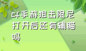 cf手游狙击阻尼打开后还有辅瞄吗