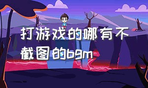 打游戏的哪有不截图的bgm