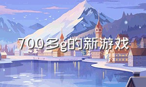 700多g的新游戏