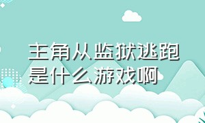 主角从监狱逃跑是什么游戏啊