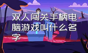 双人闯关手柄电脑游戏叫什么名字