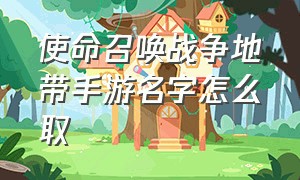 使命召唤战争地带手游名字怎么取