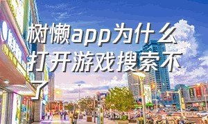 树懒app为什么打开游戏搜索不了