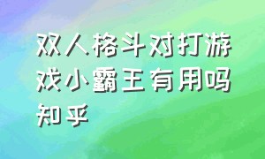 双人格斗对打游戏小霸王有用吗知乎