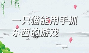 一只猫能用手抓东西的游戏