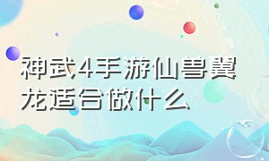 神武4手游仙兽翼龙适合做什么