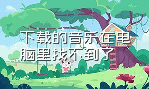 下载的音乐在电脑里找不到了