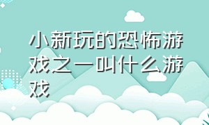 小新玩的恐怖游戏之一叫什么游戏