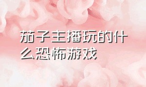 茄子主播玩的什么恐怖游戏