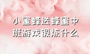 小蜜蜂送蜂蜜中班游戏锻炼什么