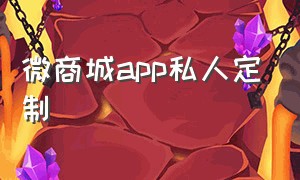 微商城app私人定制