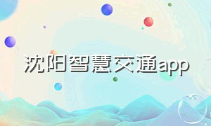 沈阳智慧交通app