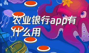 农业银行app有什么用