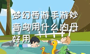 梦幻西游手游妙音鸟用什么内丹好用