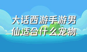 大话西游手游男仙适合什么宠物