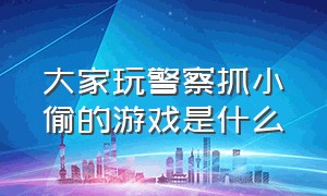 大家玩警察抓小偷的游戏是什么