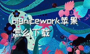 bignicework苹果怎么下载