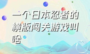 一个日本忍者的横版闯关游戏叫啥