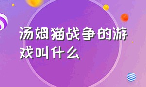 汤姆猫战争的游戏叫什么