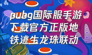 pubg国际服手游下载官方正版地铁逃生龙珠联动