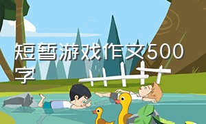 短暂游戏作文500字