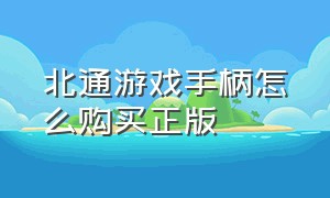 北通游戏手柄怎么购买正版