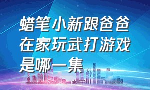 蜡笔小新跟爸爸在家玩武打游戏是哪一集