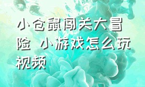 小仓鼠闯关大冒险 小游戏怎么玩视频