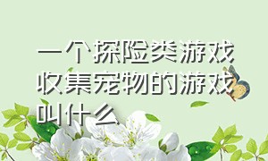 一个探险类游戏收集宠物的游戏叫什么