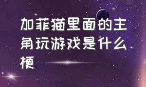 加菲猫里面的主角玩游戏是什么梗