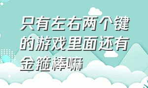 只有左右两个键的游戏里面还有金箍棒嘛